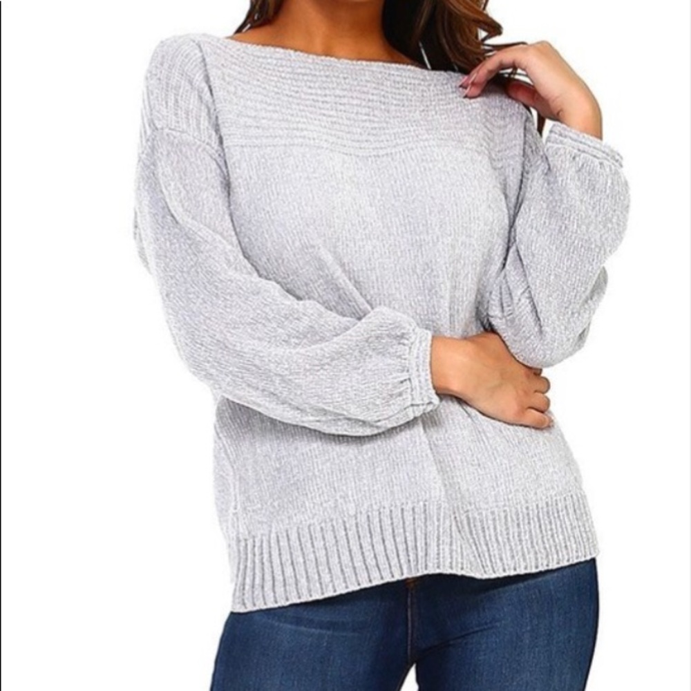 Silver sweater